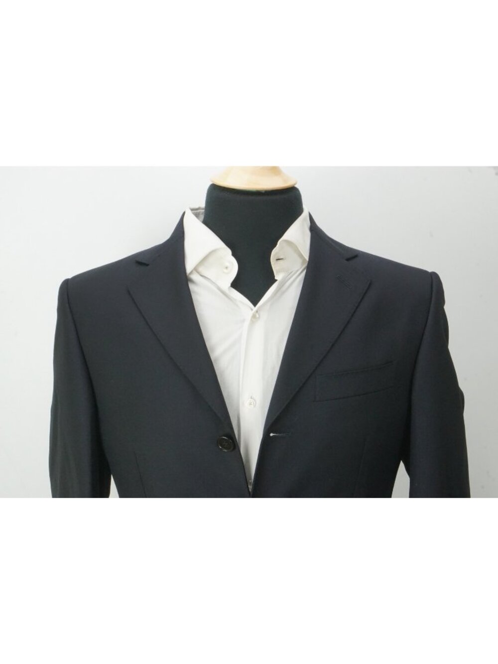 Hermes Uniform Security S100s Wool Marine Blue Sport Coat Jacket 44L EU NEW